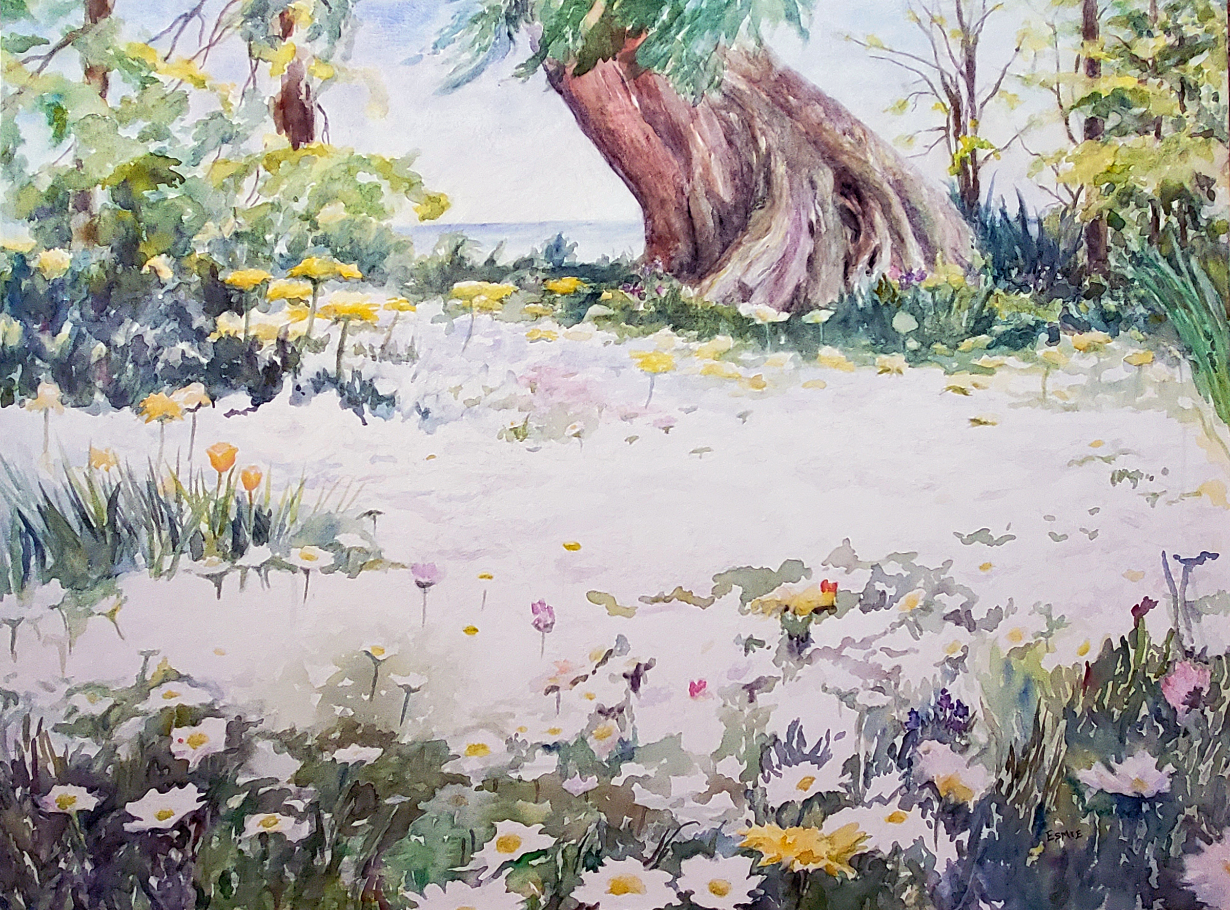 McLaren,EG,White Carpet,36x48,wc on canvas